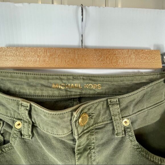 Michael Kors Pants Women's Size 4 Izzy Cropped Skinny Jeans Distressed Ladies - Picture 2 of 11